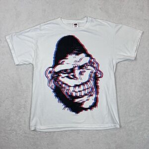 GORILLA BISCUITS NYC HARDCORE 3D Band Shirt Fruit Of The Loom Size Large